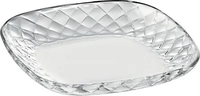 Produktbild von Glasteller Platzteller Servierteller Wabe 18cm transparent, aus Glas