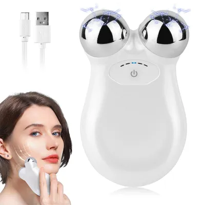 Produktbild von Mikrostrom-Gesichtsgerät, 5-in-1-Multifunktions-Gesichtsmassagegerät, 350 mAh, für Anti-Aging, Lifting und Straffung schlaffer Haut