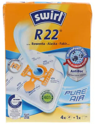 Produktbild von Swirl Staubsaugerbeutel R22 (F89/Y103) MicroPor Plus für Rowenta, Alaska und Fakir Staubsauger