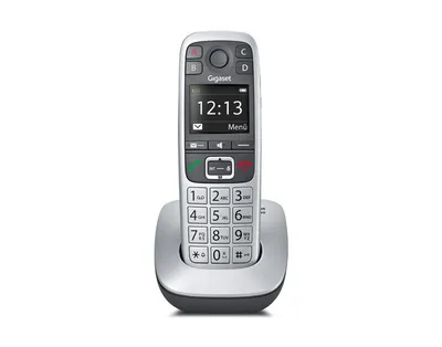 Produktbild von Gigaset E560 DECT Schnurloses Telefon Schwarz und Silber Display 1.8" Freisprecheinrichtung Große Tasten