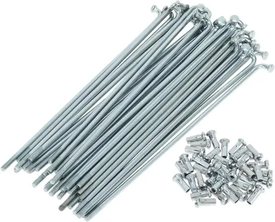 Imagen del producto de Radios para bicicleta, calibre 12, longitud de 138 mm, paquete de 36 unidades, para reparación de bicicletas