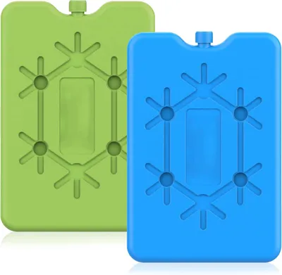Imagen del producto de Bolsas refrigerantes reutilizables, 2 unidades, con placas de refrigeración ultrafinas, ideales para llevar ContiGo!