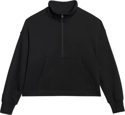 Produktbild von Oversize Sweatshirt French Terry mit Stehkragen, Reißverschluss und Kängurutasche