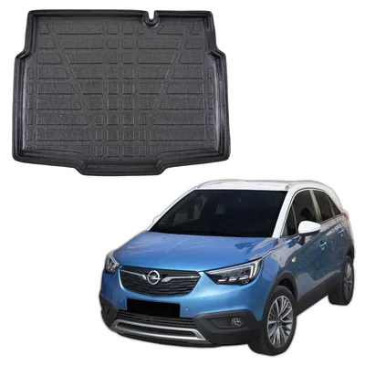 Produktbild von SCOUTT | Kofferraumwanne Laderaumwanne Kompatibel mit Opel Crossland 10 2017-2024 (Untergeschoss), mit Hoher Rand, Kofferraum-Schutzmatte, Schwarz