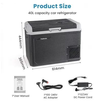 Obrázok produktu pre Prenosná chladiaca zásuvka do auta - GE40 - 12/24 V - S nastaviteľnou teplotou - Rozsah teplôt: -20 až 20 °C - Objem: 40 litrov - Vhodné pre osobné autá a nákladné vozidlá