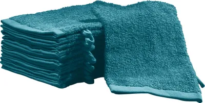 Produktbild von REDBEST Waschhandschuh Oceanside" 12er-Pack petrol 16x21 cm"