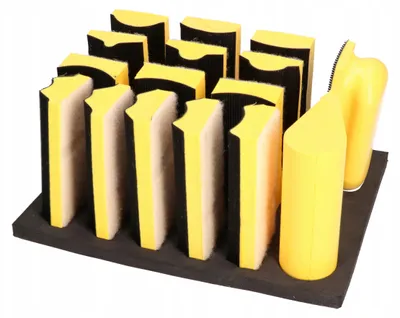 Produktbild von Italko Schleifklötze Set 16-teilig Klettverschluss