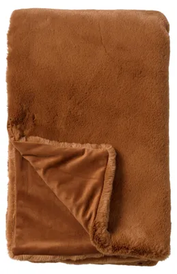 Produktbild von Dutch Decor Wohndecke Kunstfell Zinzi 140x180 cm Braun