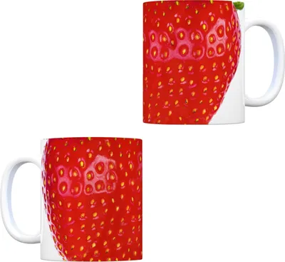 Produktbild von Kaffeebecher mit Erdbeere Motiv Kaffeetasse Tasse