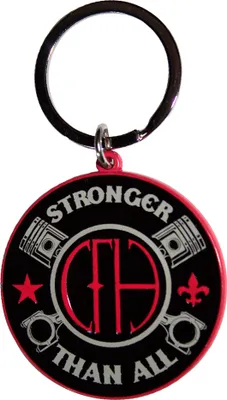 Produktbild von Pantera - "Stronger Than All" Schlüsselanhänger RO13897 (Einheitsgröße) (Schwarz/Weiß/Rot)