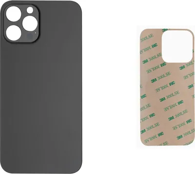 Produktbild von OEM iPhone 12 Pro Max Akkudeckel Backcover Rückseite Glas Schwarz