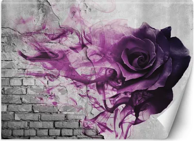 Produktbild von Vlies fototapete Violetter Rosenrauch 400x280 cm Feeby Lila inkl. Kleber einfache Montage