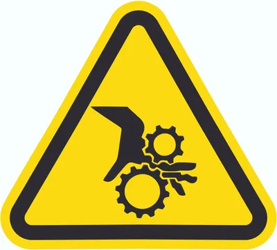 Produktbild von Aufkleber Dreieck Achtung Einzugsgefahr Symbol D50mm