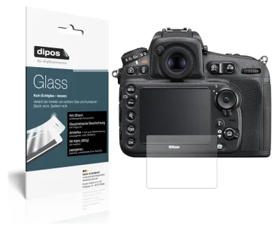 Produktbild von 2x Schutzfolie für Nikon D810A matt - Anti-Shock 9H Folie dipos Glass Kunststoffglas