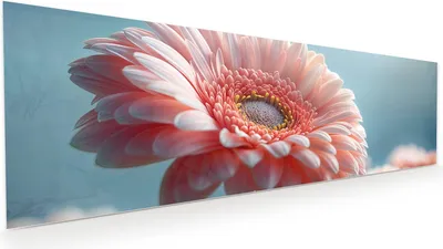 Produktbild von Glasbild 120x40cm in XXL für Wohnzimmer, Schlafzimmer Motiv Blumenpracht