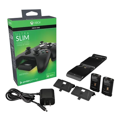 Produktbild von PDP Ultra Slim Dual Ladestation, Magnetische Anschlüsse,Mikrosaugmaterial, Xbox 049-009-EU