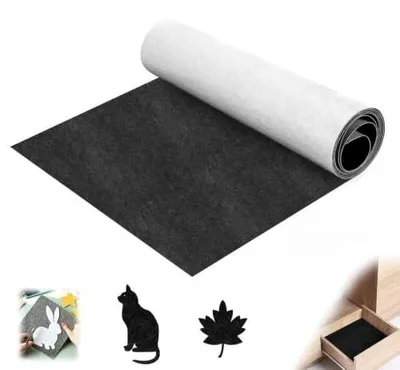 Zdjęcie produktu dla Filc samoprzylepny szary 1 mm 250 cm x 40 mata DIY