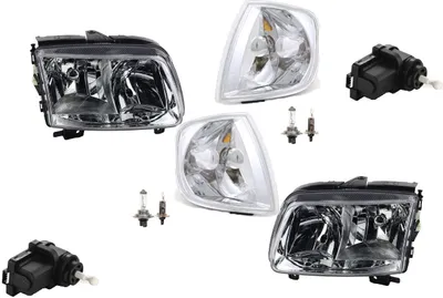 Produktbild von Scheinwerfer passend für VW Polo 6N 99-01 Set + H7 H1 Links Rechts + LWR Blinker 6N1941017AA 6N1941017AB 6N1941018AB 6N1941018AA 6N0953041N 6N0 Johns