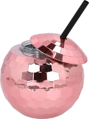 Produktbild von Disco Ball Becher 650 ml rose -