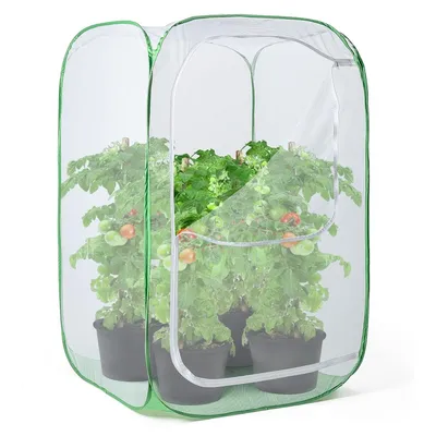 Produktbild von Gemüse-Schutznetz, Insektenschutznetz mit feiner Masche, geeignet für Garten, Hochbeete, schützt Obstbäume und Gemüse vor Insekten (60 × 60 × 90 cm)