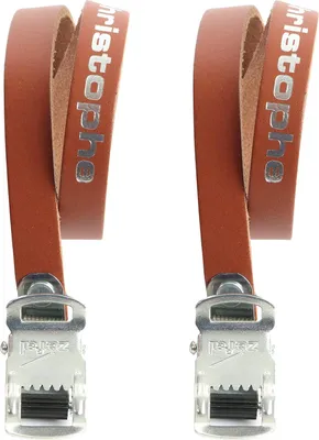 Produktbild von Zefal Christophe 5161 Riemen – 1 Paar für Pedale braunes Leder 5161F