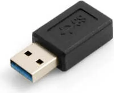 Produktbild von SYSTEM-S USB A 3.0 Stecker (male) auf USB 3.1 Typ C Buchse (female) Kabel Adapter