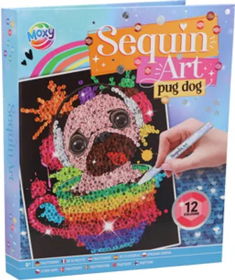 Produktbild von Paillettenkunst 20 x 25 cm 12 Farben 2 sortiert | 2 Stk