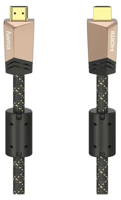 Produktbild von Hama HDMI™-Kabel Premium mit Ethernet, Stecker - Stecker, Ferrit, M