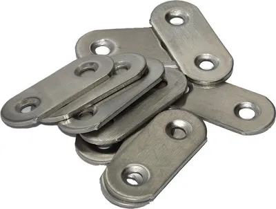 Produktbild von Edelstahl Verbinder 40x16mm (VE 10 Stück) Flachverbinder Lochplatte Platte Beschlag