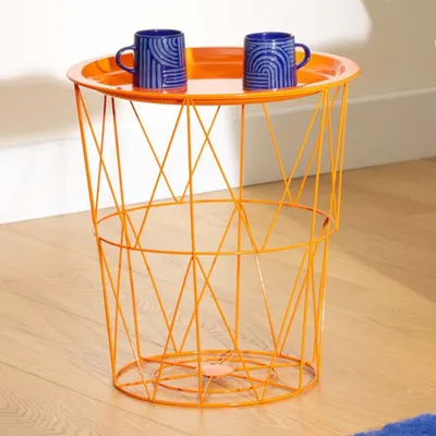 Produktbild von Eazy Living Beistelltisch Ø 37 cm Emaurrie Orange