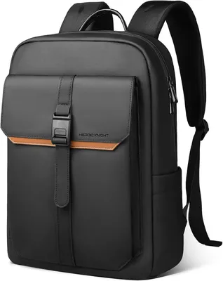Immagine prodotto di Zaino per laptop - Borsa da lavoro - Uso quotidiano - Materiale impermeabile - Per laptop da 15,6 pollici - Nero