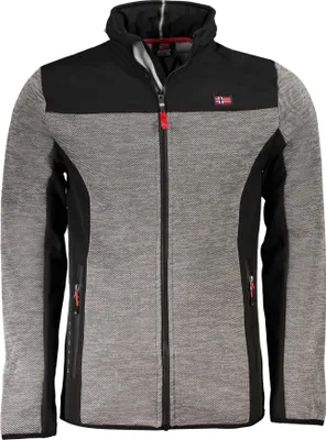 Produktbild von Abnehmbare Kapuze Sportjacke Grau mit Taschen : Größe - XL Größe: XL