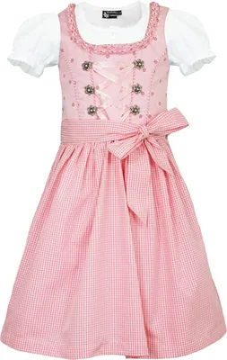 Produktbild von MADDOX Kinder Dirndl "Zillertal" 3-tlg. | Blümchen Rosa Weiß Größe: 104