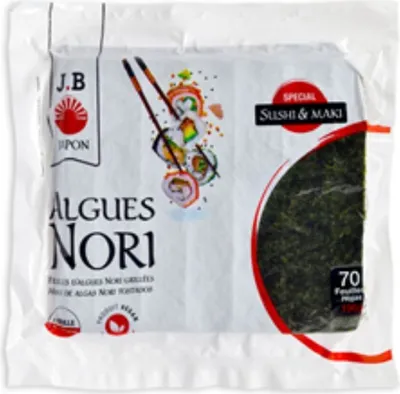Produktbild von JB Feuilles d'algues nori grillées 196 g
