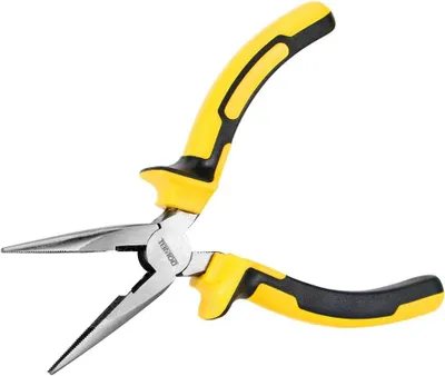 Imagen del producto de Tijeras de podar de mango largo, 15 cm, de acero cromado, para uso doméstico y jardín