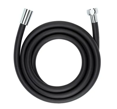 Immagine prodotto di WENKO Tubo doccia DESIGN nero opaco 175 cm Vasca da bagno Allround