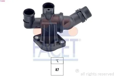 Produktbild von FACET Thermostat Kühlmittel 87°C für VW Golf VII Schrägheck (5G1, BQ1, BE1, BE2) Golf V Schrägheck (1K1) für AUDI A3 Sportback (8PA) A3 Schrägheck