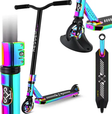 Produktbild von KESSER® Stunt Scooter X-Limit-Pro 360° Lenkung Funscooter Stuntscooter mit Ständer ABEC 9 Kugellagern, 110 mm PolyurethanRäder , Kickscooter Tretroller Cityroller Trick Roller für Kinder Erwachsene