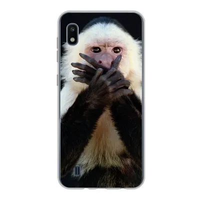 Produktbild von MuchoWow® Handyhülle Schutzhülle Hülle für Samsung Galaxy A10 Affe - Wilde Tiere - Porträt Silikon Softcase Handy Hülle - Schutzhülle