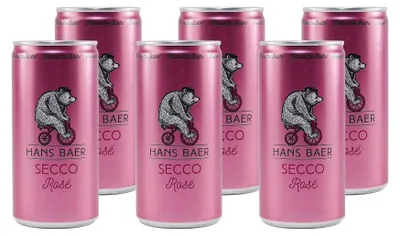 Produktbild von Hans Baer Secco Rosé -trocken- (12 x 0,2L) EINWEG