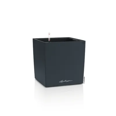 Produktbild von LECHUZA-Pflanzgefäß CUBE Color 40 Schiefergrau | Pflanzgefäß mit Bewässerungssystem und Pflanzeinsatz | matte Oberfläche | 49 x 49 x 49,5 cm | 19452