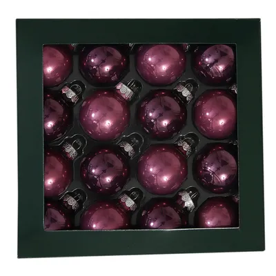 Produktbild von Kleine Baumkugeln aus Glas Ø 3 cm - Christbaumkugeln Baumschmuck Christbaumschmuck Weihnachtsbaumschmuck Weihnachtsbaumkugeln - 16 Stück