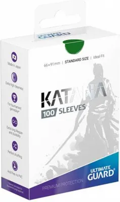 Obrázek produktu pro Ultimate Guard Katana Sleeves Standard Size (100) - Zelená