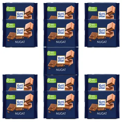 Produktbild von 13 x Ritter Sport - Bunte Vielfalt - Nugat - 100g (dunkelblau)