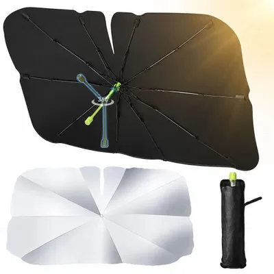 Produktbild von Faltbare Sonnenblenden für Autofenster und UV-Schutz