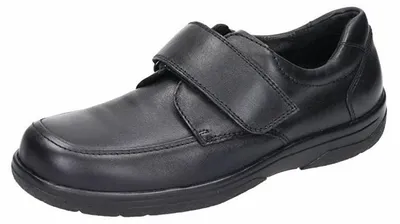 Produktbild von Waldläufer Herren Slipper Leder extra breite Weite mit Klettverschluss Gr. EUR 46,5