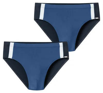 Produktbild von Schiesser Herren Badehose Ocean Swim 2-Pack blau - Größe 4
