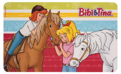 Produktbild von Bibi & Tina Brettchen - gestreift, Frühstücksbrettchen Schneidebrett aus Resopal