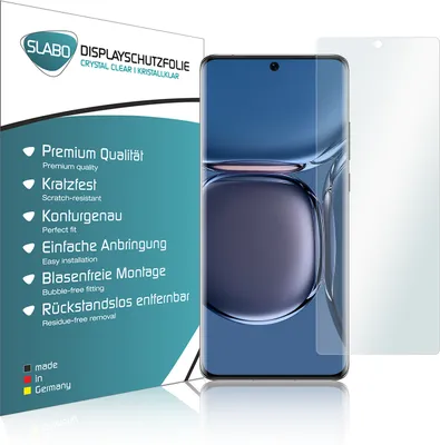 Produktbild von 4x Slabo Displayschutzfolie für Huawei P50 Pro KLAR "Crystal Clear" (verkleinerte Folien) Displayfolie Schutzfolie Folie