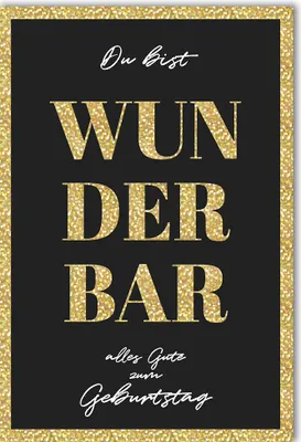 Produktbild von Geburtstag - Glückwunschkarte im Format 11,5 x 17 cm mit Umschlag - Du